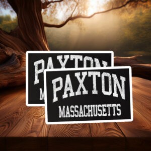 Paxton MA Hometown Sticker – Vintage Athletic Sports Decal