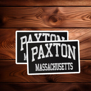 Paxton MA Hometown Sticker – Vintage Athletic Sports Decal