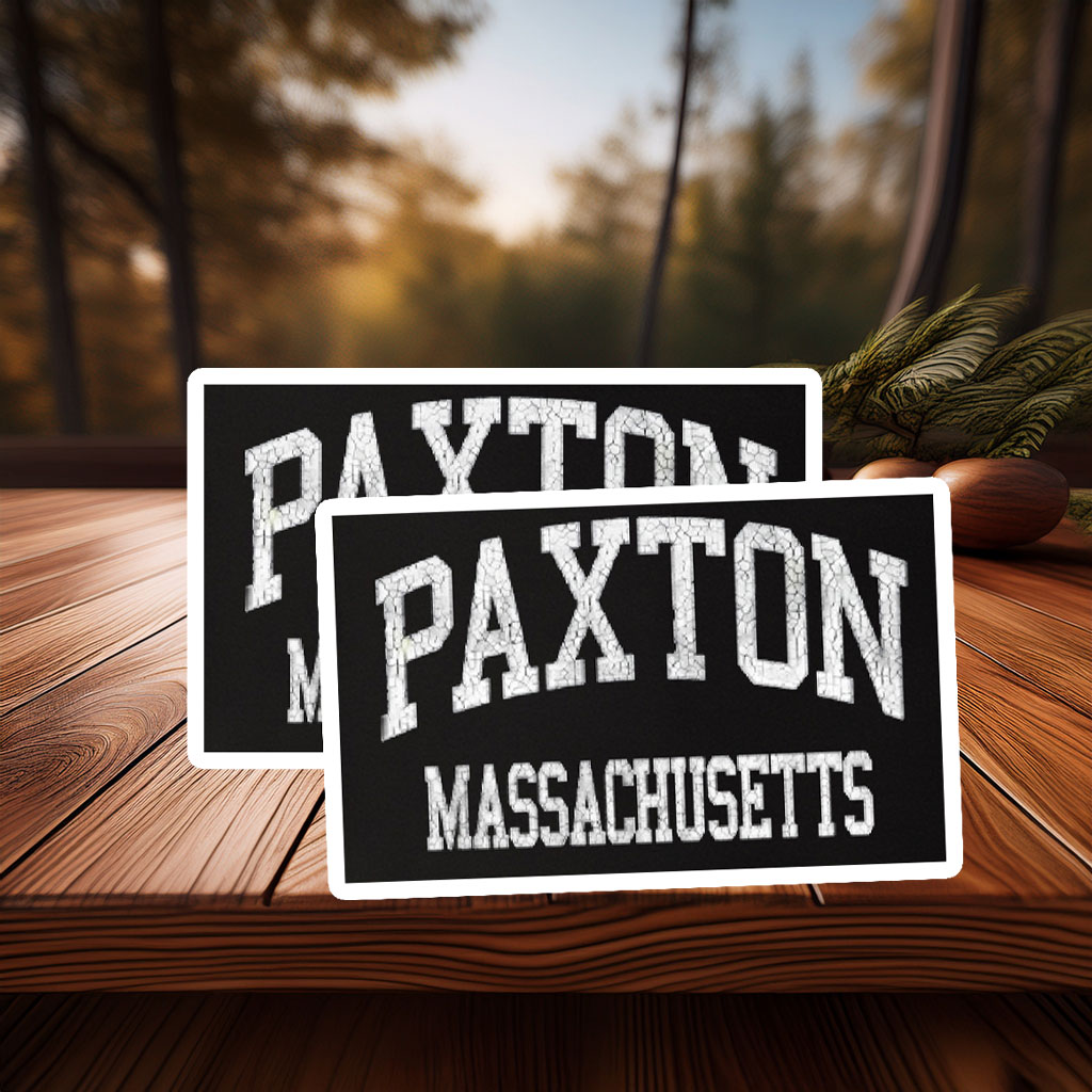 Paxton MA Hometown Sticker – Vintage Athletic Sports Decal