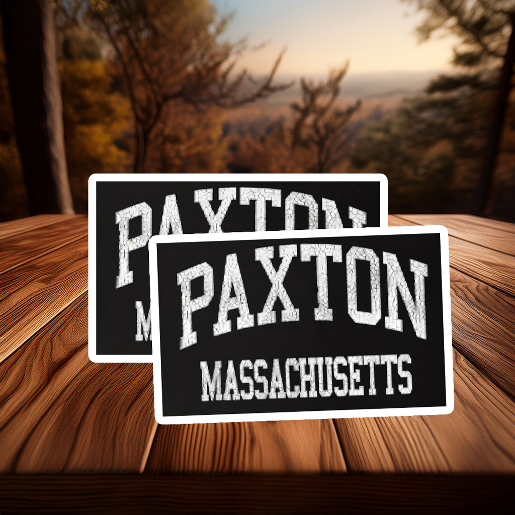 Paxton MA Hometown Sticker – Vintage Athletic Sports Decal