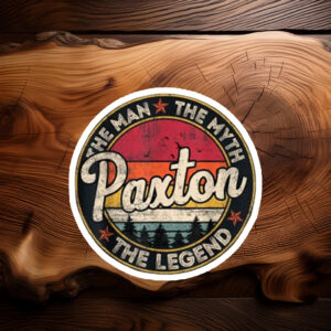 Paxton the Living Legend Sticker – Personalized Name Decal