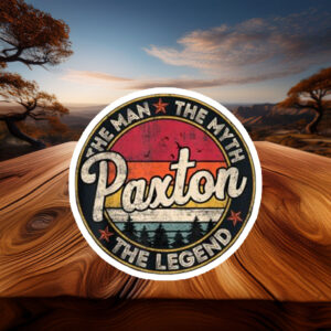 Paxton the Living Legend Sticker – Personalized Name Decal