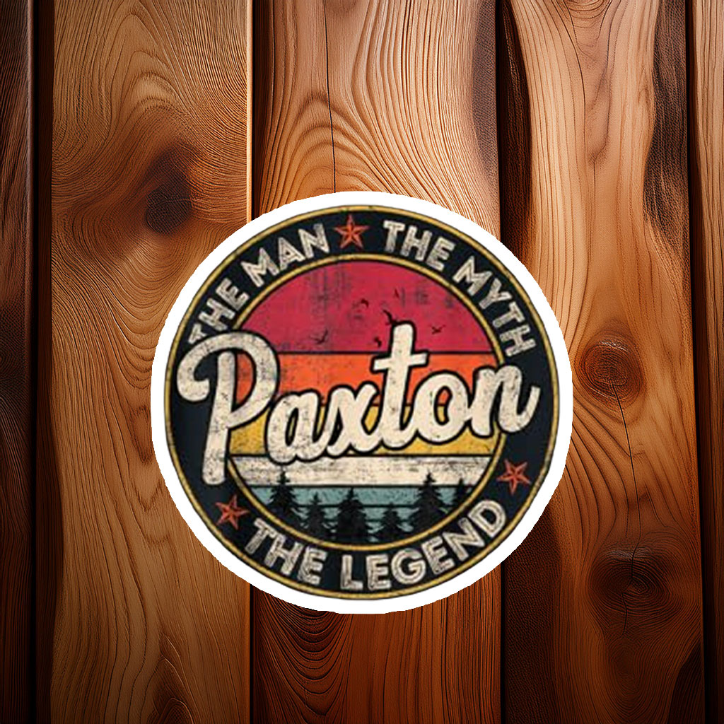 Paxton the Living Legend Sticker – Personalized Name Decal