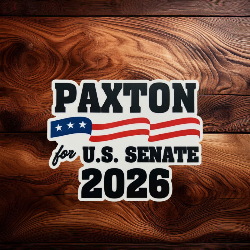 Send Paxton to the U.S. Senate Sticker – Texas 2026 Campaign Decal