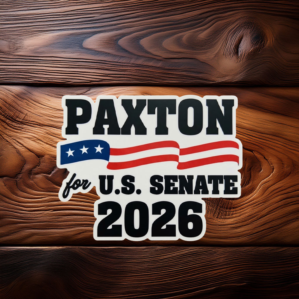 Send Paxton to the U.S. Senate Sticker – Texas 2026 Campaign Decal