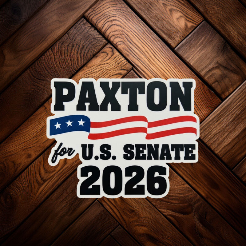 Send Paxton to the U.S. Senate Sticker – Texas 2026 Campaign Decal