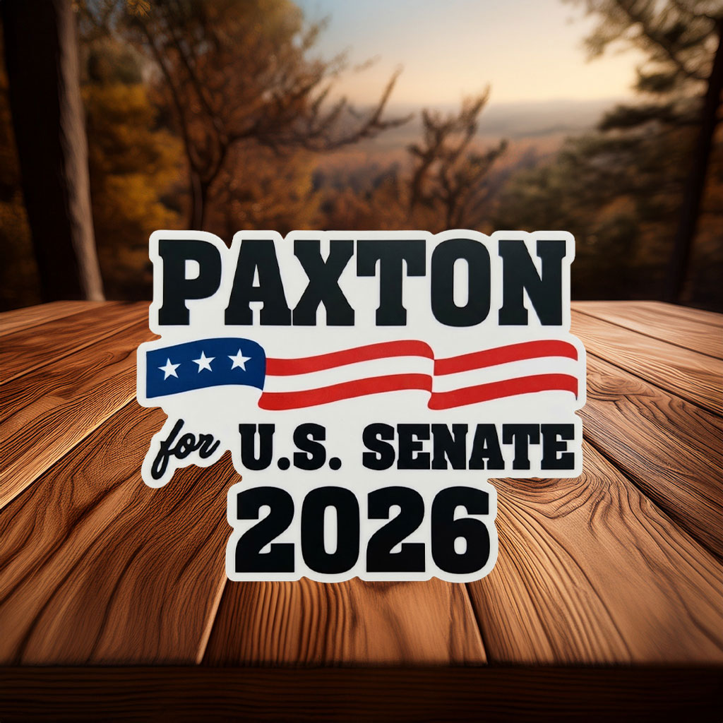 Send Paxton to the U.S. Senate Sticker – Texas 2026 Campaign Decal