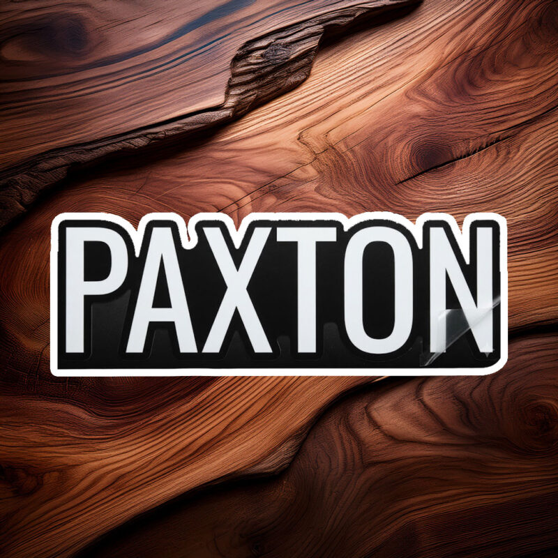 Simply Paxton Sticker – Personalized Name Decal