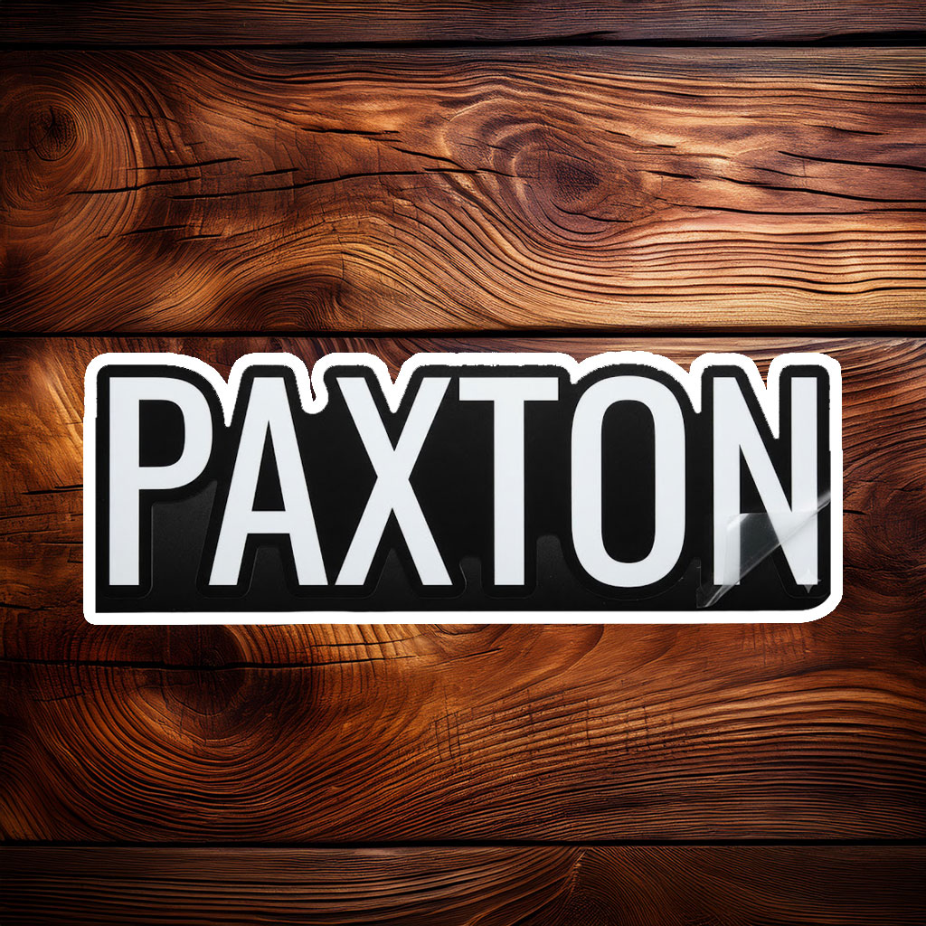 Simply Paxton Sticker – Personalized Name Decal
