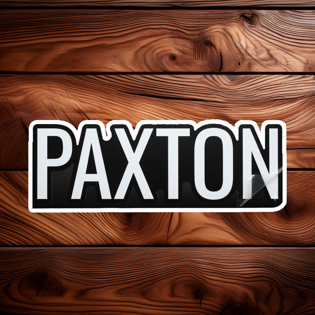 Simply Paxton Sticker – Personalized Name Decal
