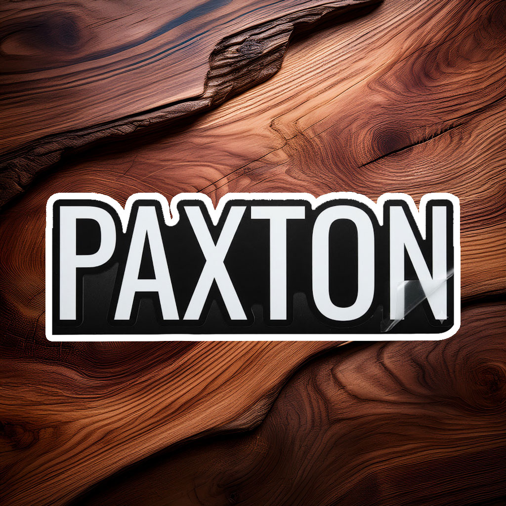 Simply Paxton Sticker – Personalized Name Decal