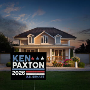 Texas 2026 Senate Campaign Flag Yard Sign