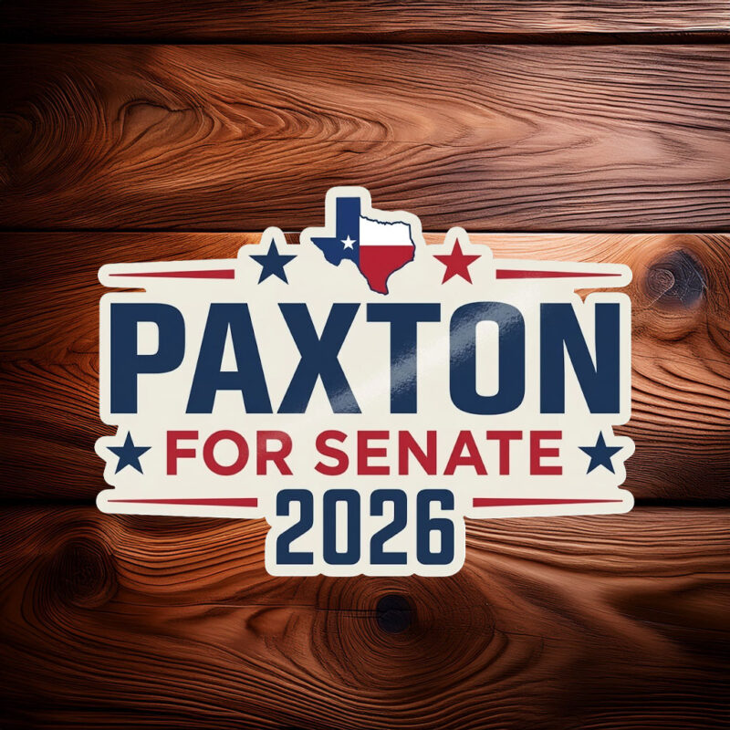 Texas 2026 Senate Premium Campaign Sticker