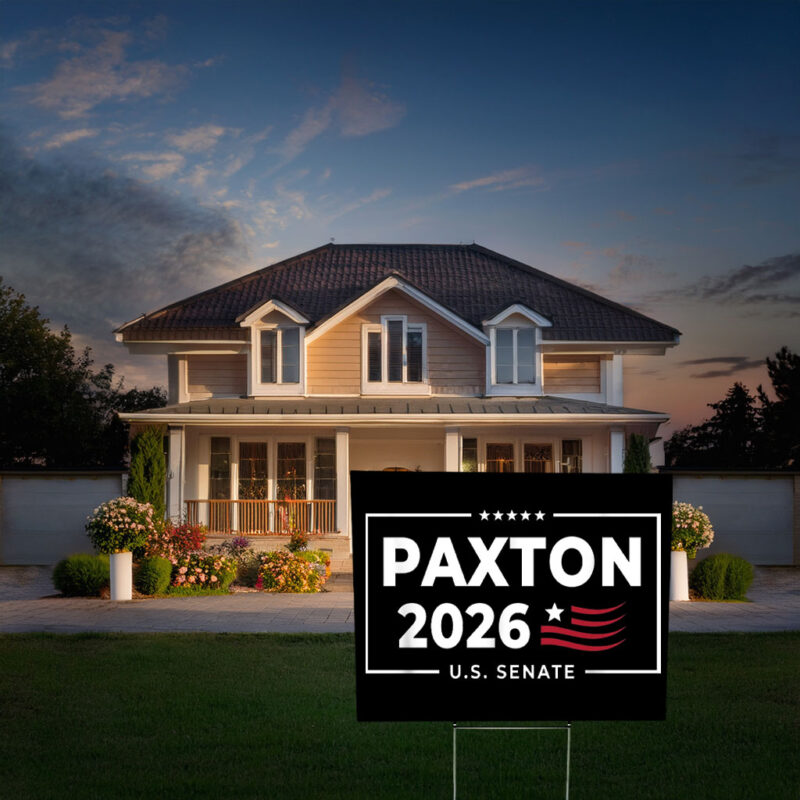 Texas Republican 2026 Senate Election Yard Sign