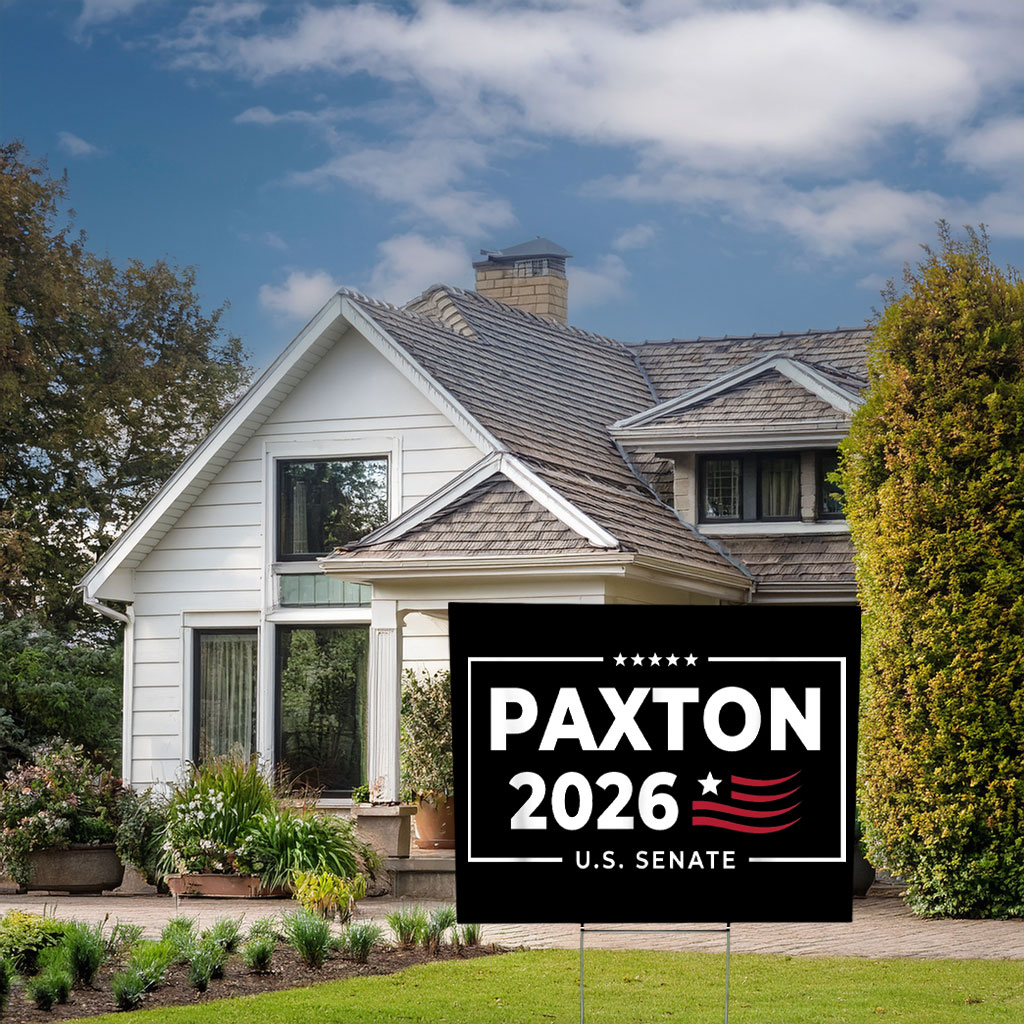Texas Republican 2026 Senate Election Yard Sign