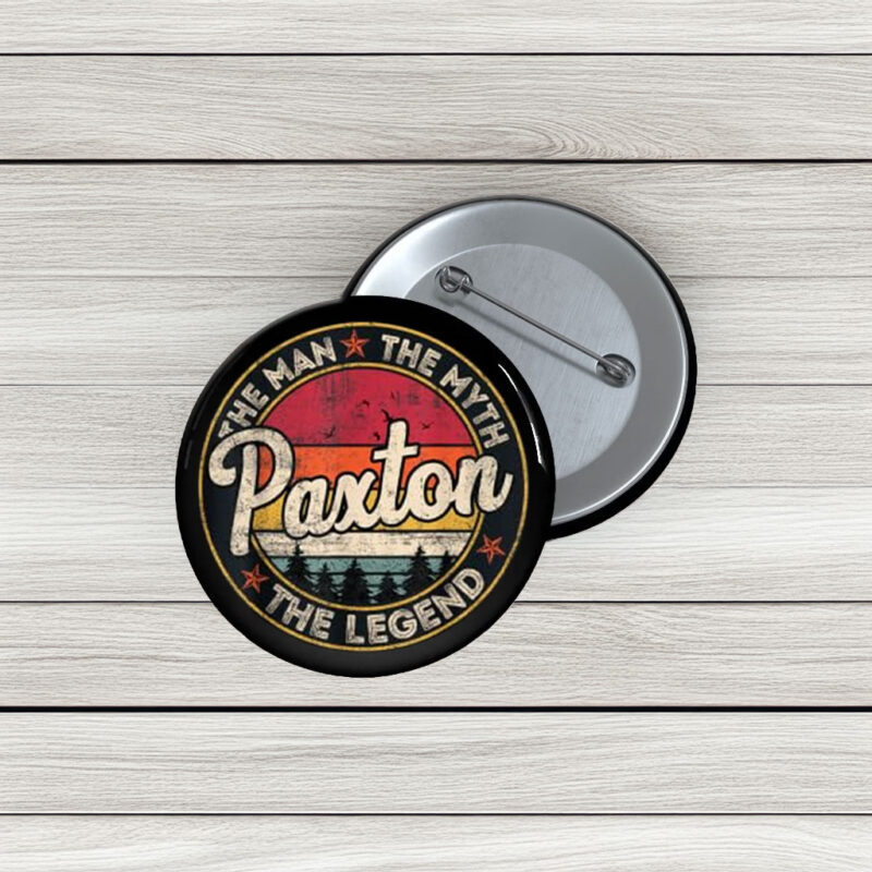 The Legendary Paxton Pin Buttons – Man Myth Legend Pins