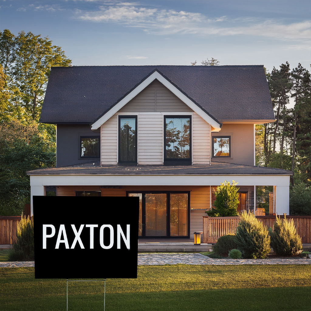 The Paxton Family Lives Here Yard Sign – Personalized Name Sign