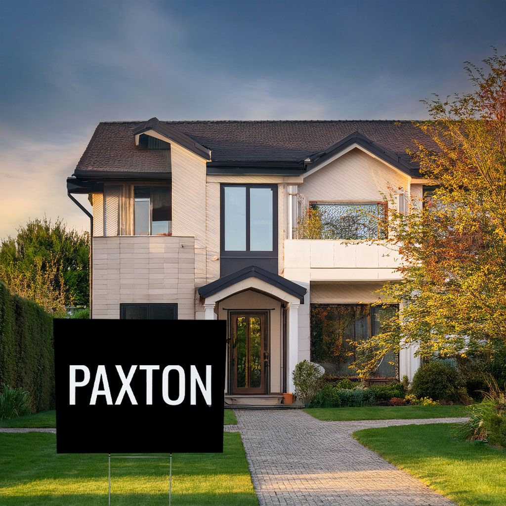 The Paxton Family Lives Here Yard Sign – Personalized Name Sign