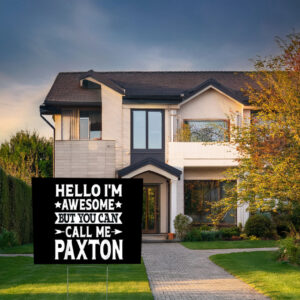 The Paxton Family Lives Here Yard Sign – Surname Pride Sign