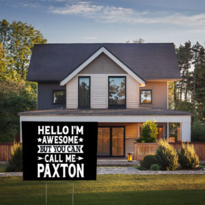 The Paxton Family Lives Here Yard Sign – Surname Pride Sign