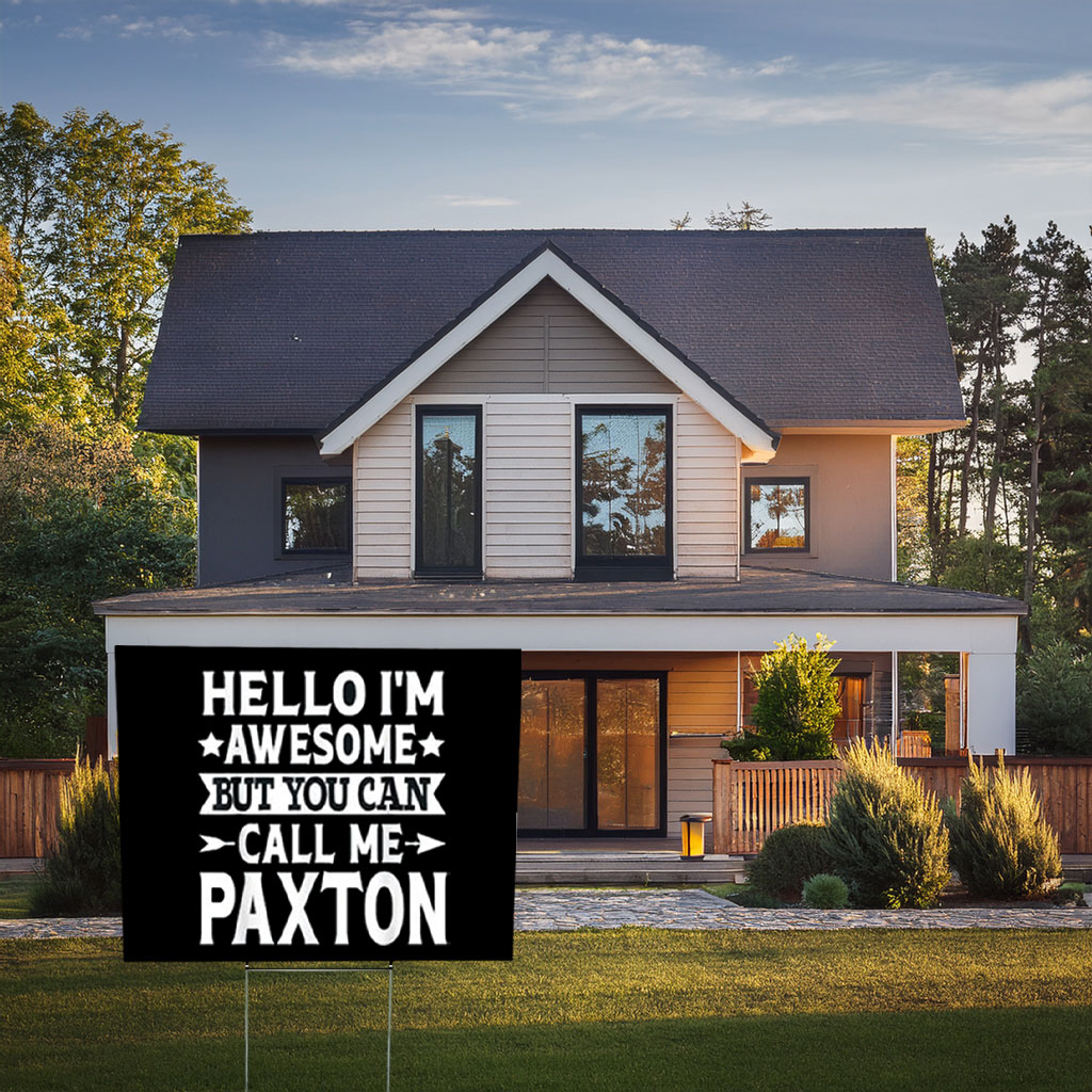 The Paxton Family Lives Here Yard Sign – Surname Pride Sign
