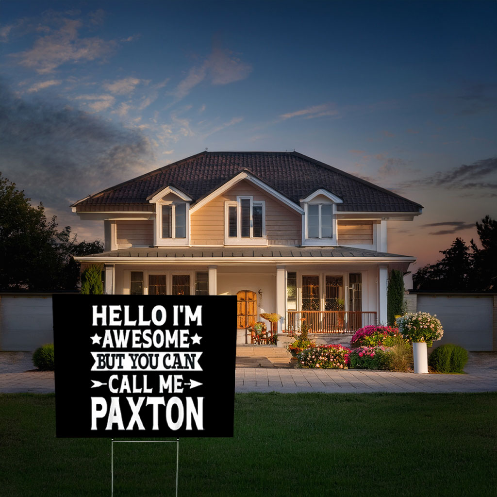 The Paxton Family Lives Here Yard Sign – Surname Pride Sign