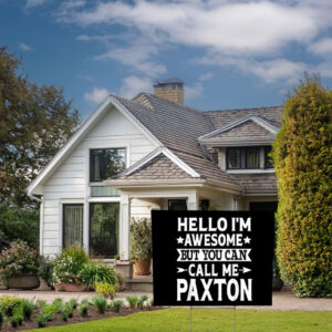 The Paxton Family Lives Here Yard Sign – Surname Pride Sign