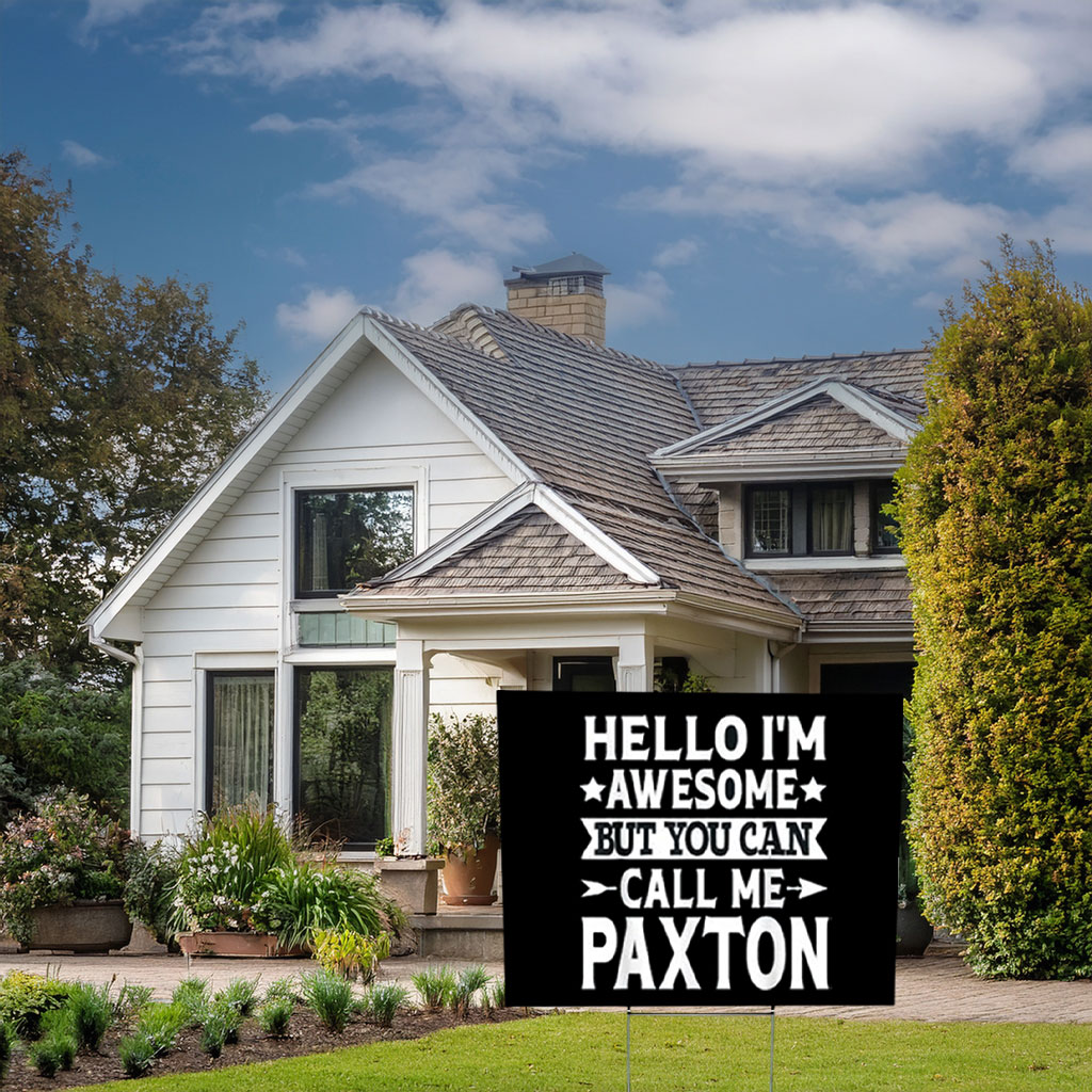 The Paxton Family Lives Here Yard Sign – Surname Pride Sign
