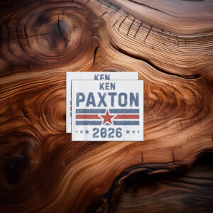Vintage Ken Paxton for Texas 2026 Senate U.S. Senator Campaign Sticker