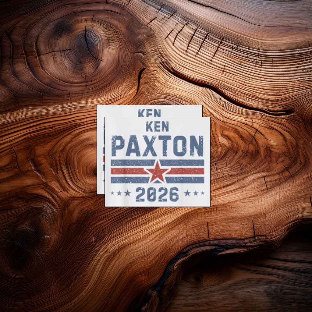 Vintage Ken Paxton for Texas 2026 Senate U.S. Senator Campaign Sticker