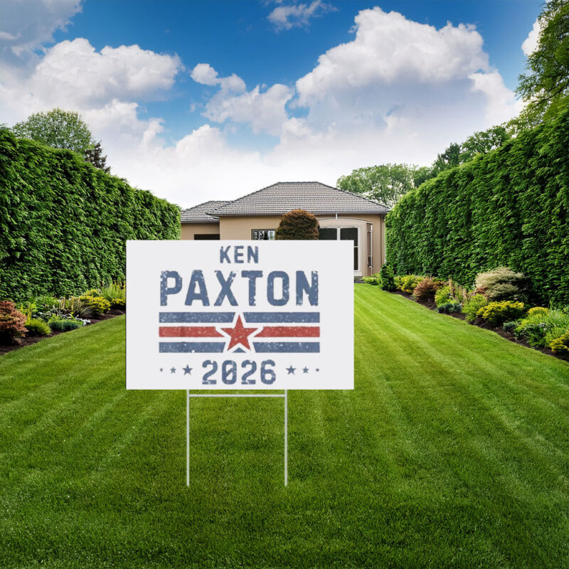 Vintage Ken Paxton for Texas 2026 Senate U.S. Senator Campaign Yard Sign