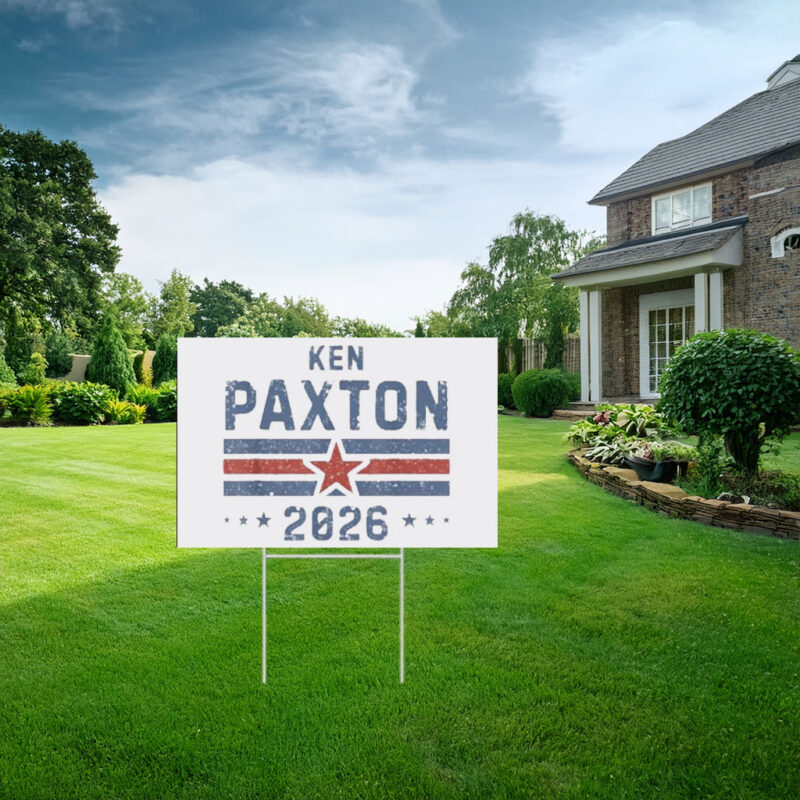Vintage Ken Paxton for Texas 2026 Senate U.S. Senator Campaign Yard Sign