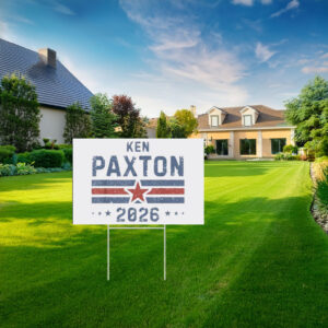 Vintage Ken Paxton for Texas 2026 Senate U.S. Senator Campaign Yard Sign