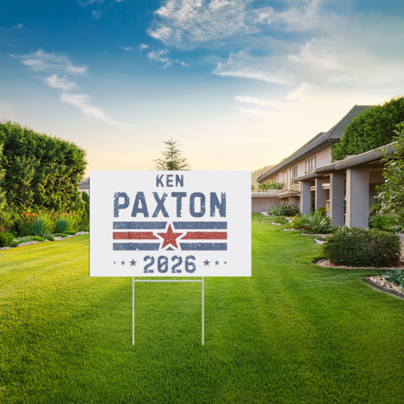 Vintage Ken Paxton for Texas 2026 Senate U.S. Senator Campaign Yard Sign