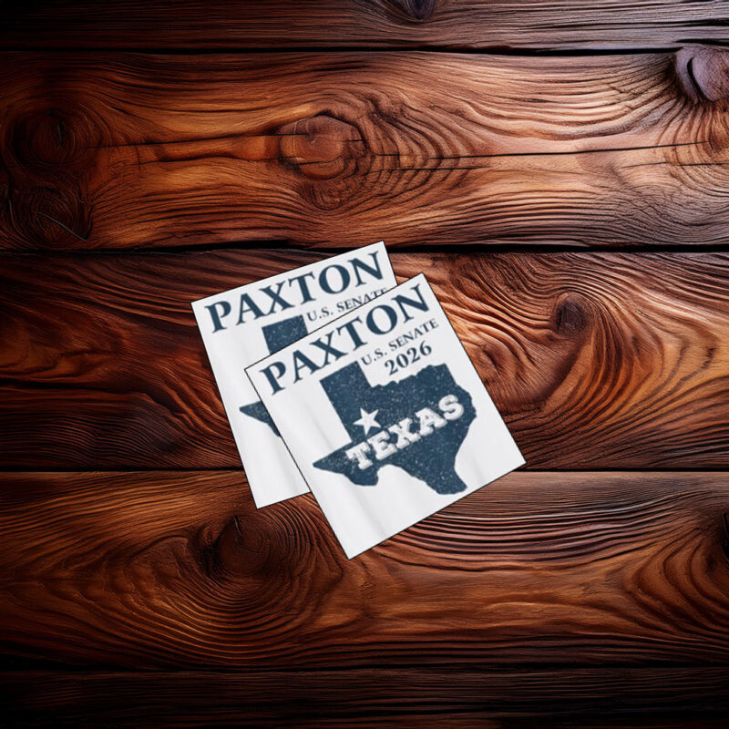 Vintage Ken Paxton for Texas 2026 Senate US Senator Campaign Sticker