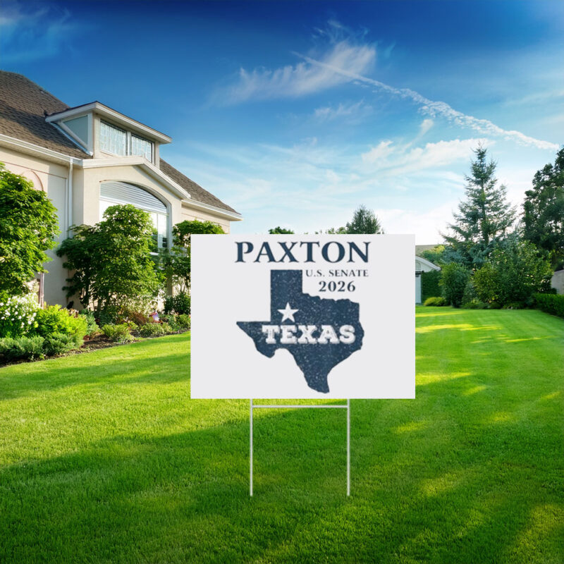 Vintage Ken Paxton for Texas 2026 Senate US Senator Campaign Yard Sign