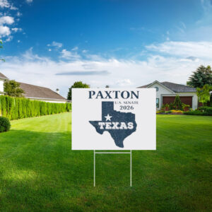 Vintage Ken Paxton for Texas 2026 Senate US Senator Campaign Yard Sign