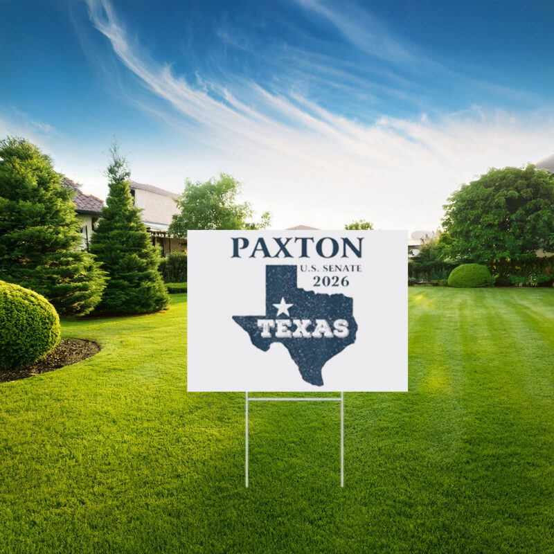 Vintage Ken Paxton for Texas 2026 Senate US Senator Campaign Yard Sign
