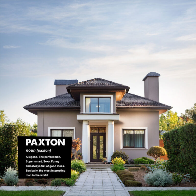 Welcome, You’ve Reached Paxton Place Yard Sign