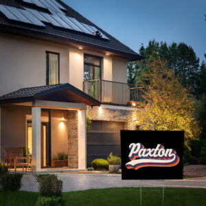 Welcome to Groovy Paxton Place Yard Sign – Retro Name Decor