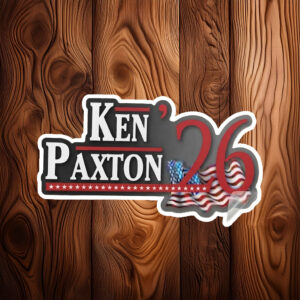Back Ken Paxton 2026 Sticker – Texas Senate Election Decal