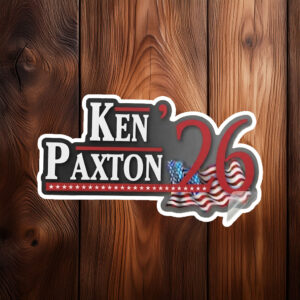 Back Ken Paxton 2026 Sticker – Texas Senate Election Decal