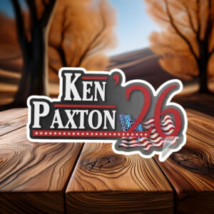 Back Ken Paxton 2026 Sticker – Texas Senate Election Decal